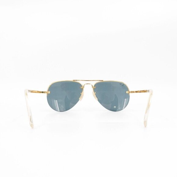 Ray-Ban RB3449 59mm Aviator Sunglasses Gray and Gold OS - Picture 3 of 15